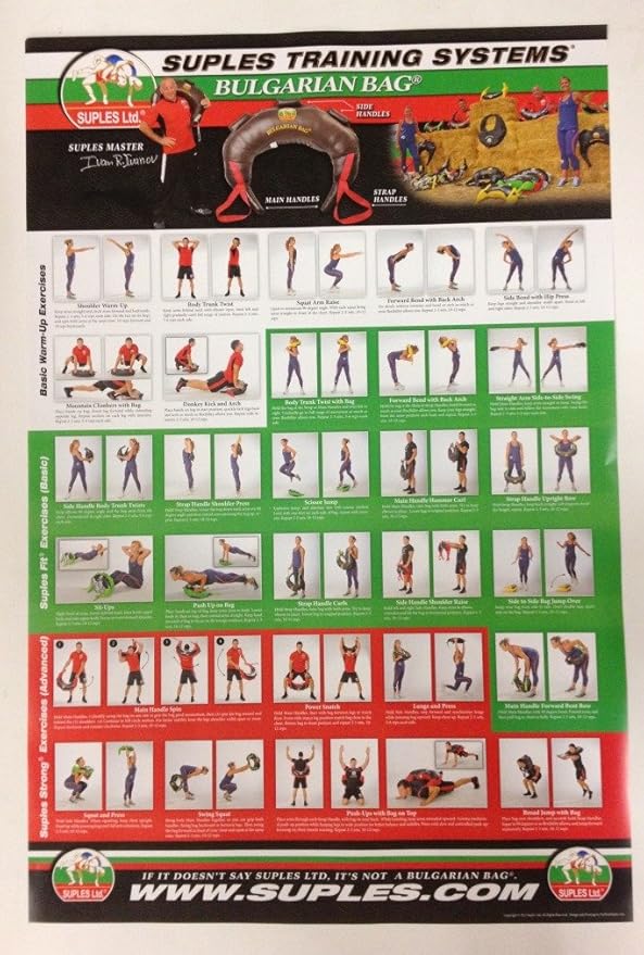 Suples Bulgarian Bag Exercise Poster (Paper)