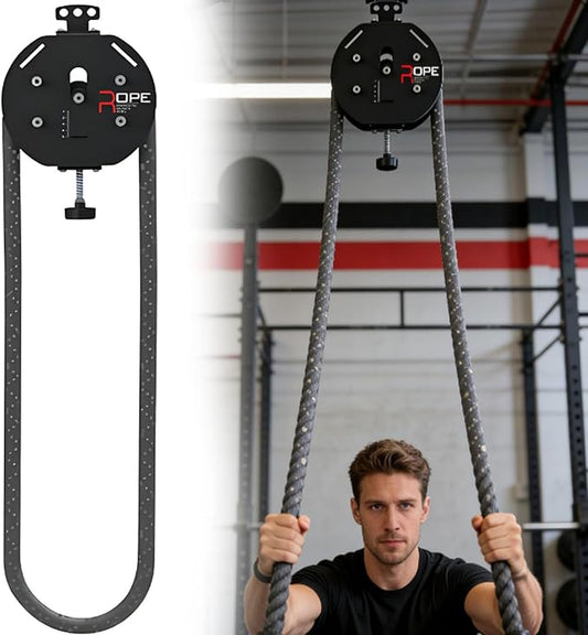 New Endless Rope Trainer Machine - Portable Rope Cable Pulley System for Home Gym, 150kg Load Capacity,Full-Body Workout Tool for Upper Limbs,Arms,Grip,Back,Body Coordination Exercises