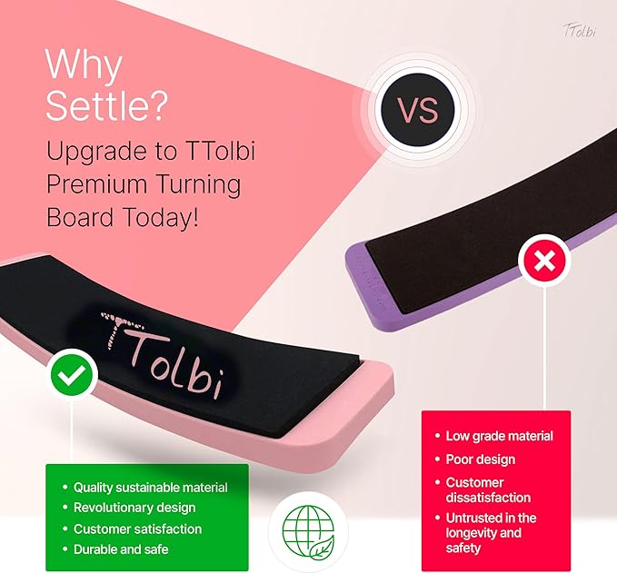Premium Turn Board for Dancers & Skaters – Improve Turning, Balance & Spins Technique | Ballet, Ice Skating & Dance Training Equipment
