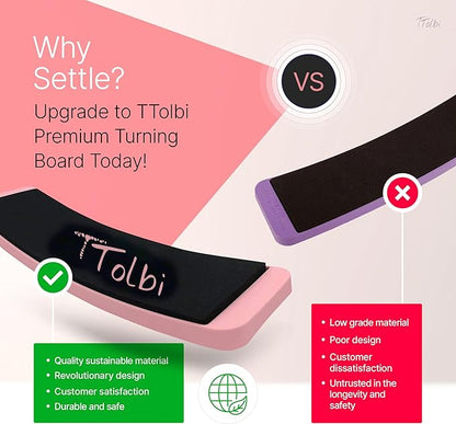 Premium Turn Board for Dancers & Skaters – Improve Turning, Balance & Spins Technique | Ballet, Ice Skating & Dance Training Equipment