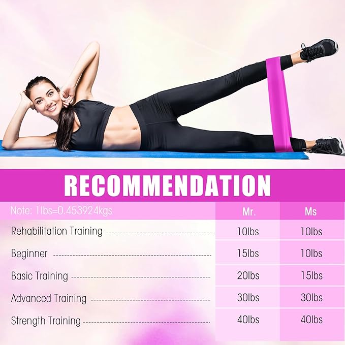 DEEKIN 20 Pcs Resistance Bands Resistance Loop Exercise Bands Exercise Equipment Elastic Drag Ring for Women and Men Home Fitness, Gym, Yoga