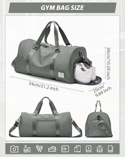 Gym Bag Womens,Travel Duffel Carry on Bag Sport Tote Bag Weekend Overnight Bag
