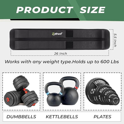 Hip Thrust Barbell Pad Belt for Gym, Fitness Booty Support Cushion for Squats and Pilates