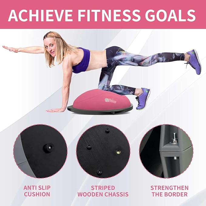 Half yoga ball, stable ball for fitness, core stability training for family fitness exercise, skid equipment for training， exercise equipment