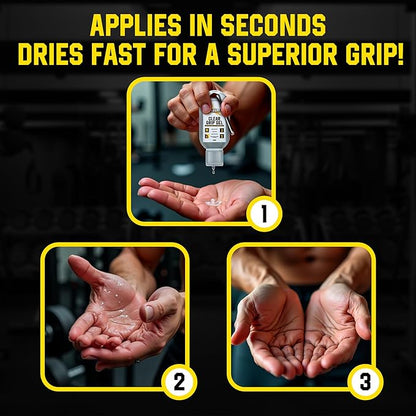 GRIPZILLA Clear Liquid Chalk Gel - Chalk Mess-Free Grip Enhancer for Optimal Performance- Non Sticky, Anti-Slip Perfect for Golf Grips,Tennis,Pole Dance,Gym,Pickball Repels Sweat & Moisture from Hands