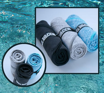 Microfiber Towels Quick Dry Gym Fast Drying Towels for Beach Camping Yoga Travel Sports Towels 3 Pack