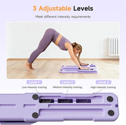 Foldable Ski Machine Exercise Equipment, Leg Exercise Machine, Multifunctional Pilates Board, Pilates Reformer Machine