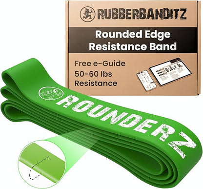 Rubberbanditz Rounded Edge Resistance Band | Compact and Light Weight Exercise Bands | Suitable for All Fitness Levels Users| Travel Friendly Resistance Bands for Working Out