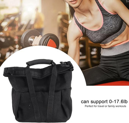 Weightlifting Sandbag for Strength Training | Adjustable 0-17.6lb Exercise Capacity Bag | High - Intensity Workout for Home/Travel/Gym | Strong Oxford Cloth with Leak -