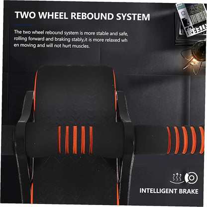 Zerodeko Ab Roller Wheel with Knee Pad for Home Gym Fitness Equipment Abdominal Muscle Trainer for Core Strengthening and Toning Environment-friendly Material Suitable for Men and Beginners