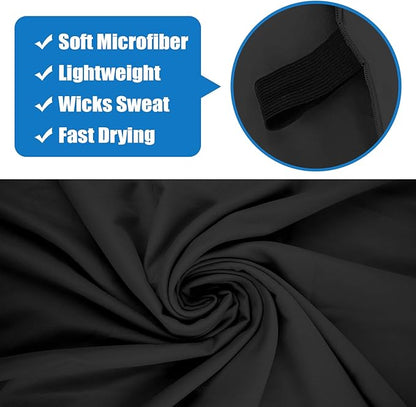 Camping Towel L Size Microfiber Quick Dry Lightweight Travel Body Swimming Pool Beach Hot Yoga Mat Towels (Black, 1 Pack L)