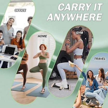 Ankle Balance Board - Adjustable Side Thrust Kick AxisBoard Non-Slip Design with Stability Bars for Foot Strength Training & Home Gym Workouts