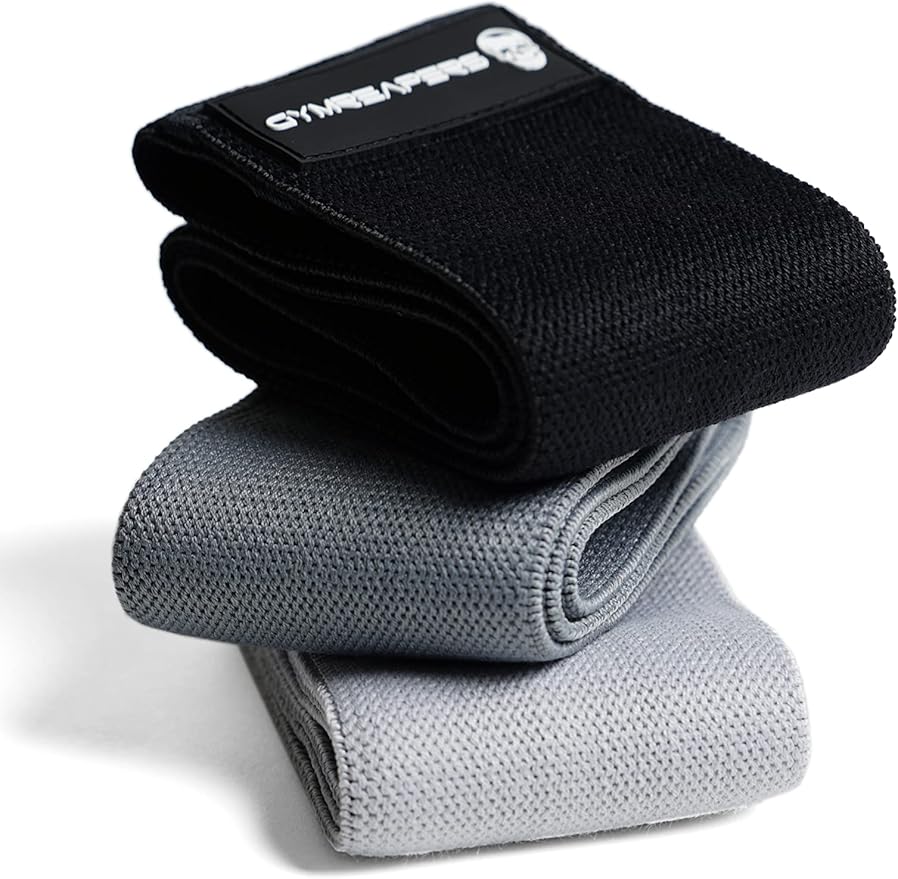 Hip Bands for Booty Workouts | Non Slip Fabric Band Set with 3 Levels - Resistance Bands for Legs & Hip - for Men & Women