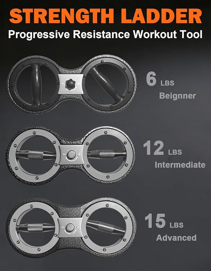 Fitarc 6/12/15 LB Rotator Burn Machine,Spinning Burn Rotator,Grip Strength Trainer,Arm Workout Equipment,Multifunctional Hand and Forearm Trainer,Arm and Shoulder Strength Training for Home and Gym