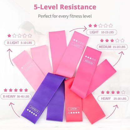 Pilates Essentials Kit for Women, Home Workout Pilates Kit with Ring, Mini Ball, Resistance Bands, Yoga Strap & More | Beginner Pilates Starter Kit for Toning, Strength & Flexibility