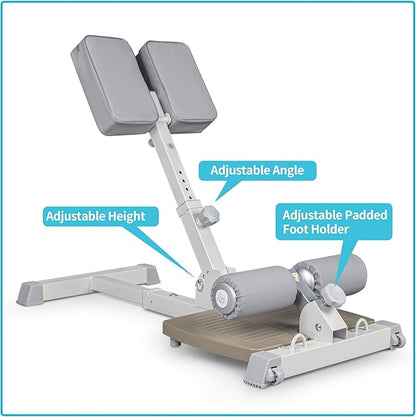 leikefitness Sissy Squat Machine, Deluxe Multi-Function Deep Sissy Squat Bench Workout Station, Leg Exercise Machine for Home Gym
