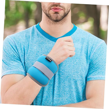 2pcs Adjustable Ankle and Wrist Weights for Men and Women Each Sandbag Fitness Equipment for Strength Training Running Yoga and Workouts