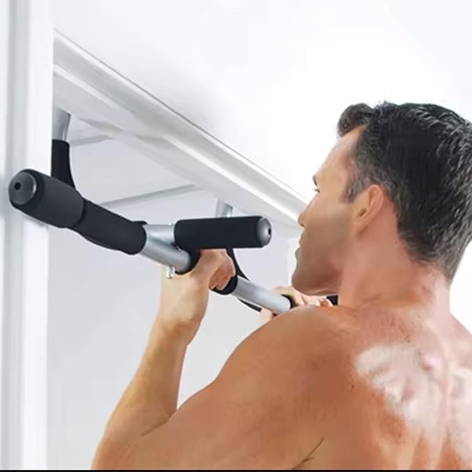 SteelCrush Doorway Pull-Up Bar – Multi-Grip Chin-Up Bar for Home Workout & Strength Training