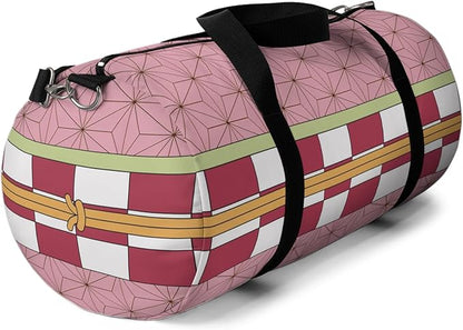 Anime Gym Bag for Women Men - Large Capacity Waterproof Workout Fitness Travel Sports Bags Fashion Street Camping ExpandaCLe Carry On Duffle Bag For Couple (Pink Nzka) PTY