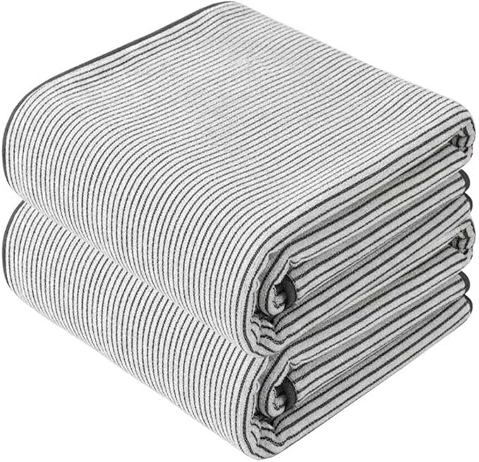 2-Pack Microfiber Bath Towels (27x54 Inches) - Ultra Soft & Quick Dry, 3X Absorbency, Lightweight for Gym, Yoga, Travel & Spa - Perfect for Home, Fitness & Post-Workout,