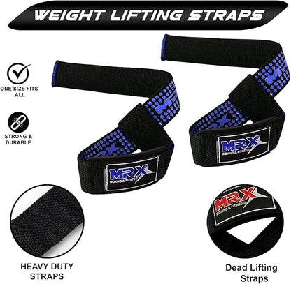 MRX Weight Lifting Bar Strap for Gym Workout Training Bodybuilding Deadlift Padded Straps Men/Women