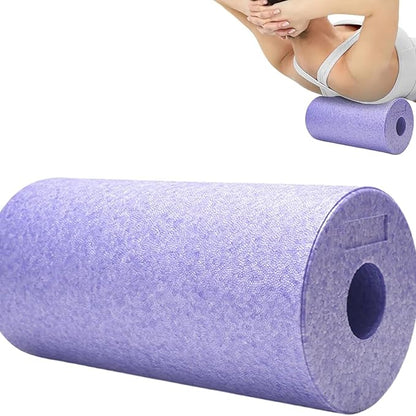 Foam Roller 30cm Deep Tissue Massage Roller for High Pressure Muscle Relief & Fitness Recovery | Ideal for Back,Neck,Shoulder,Arm,Leg,Foot | Yoga,Pilates,Gym,Home Exercise & Rehabilitation,Lightpurple