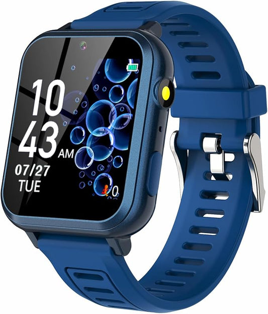 Kids Smart Game Watch with 39 Games HD Touch Screen Video Camera Music Player Pedometer Flashlight Alarm Clock 12/24 hr, Gifts for 5-12 Year Olds Boys