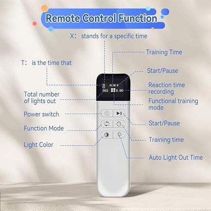 Sports Agility Light, Agility Reaction Training Light Set with Remote Control, Suitable for Athletes, Trainers, Fitness Coaches