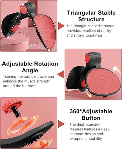 Kegel Exerciser, Pelvic Floor Muscle Exercise Devices for Women, Inner Thigh Exerciser Leg Workout Equipment Thigh Trainer for Male Hip Trimmer Inner Thigh Toner Workout