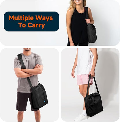 Xxerciz Dumbbells Carry Bag with Adjustable Strap, Portable Fitness Dumbbell Storage Bag Case, Gym Crossbody Bag with Soft Pad for Carrying 1 Pair Dumbbells - Each from 5 LBS to 20 LBS