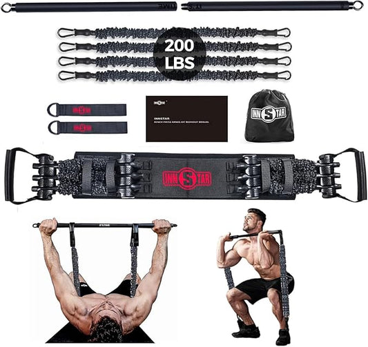 Innstar Multi-Function Resistance Bands for Working Out, Push Up Exercise Bands Resistance Bands Set for Bench Press Gym Equipment, Home Workout, Travel Portable