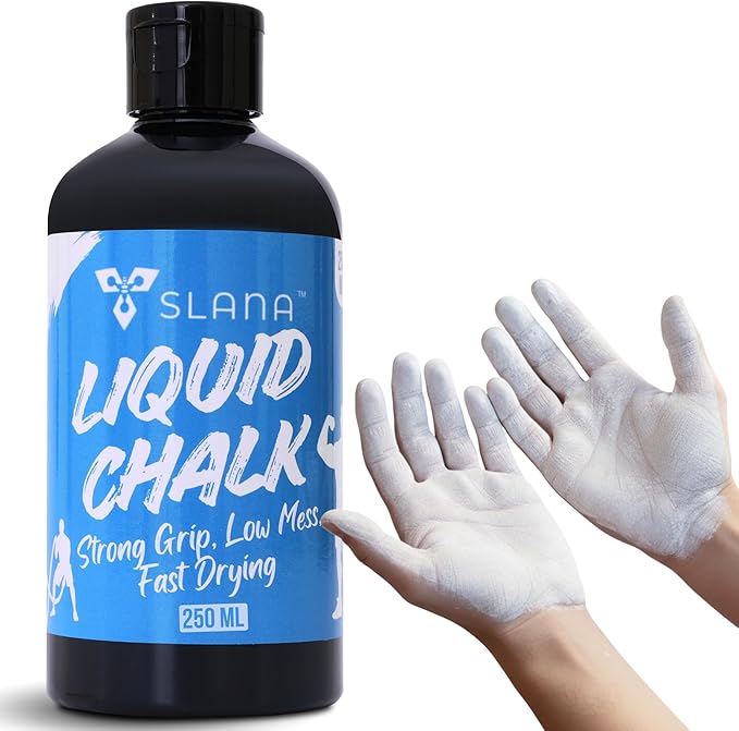 Liquid Chalk for Gym, Weightlifting – Fast Drying Gym Chalk Liquid, Lasting Grip Formula – Mess Free, Dust-Free, Skin-Safe Liquid Climbing Chalk for Pull Ups, Gymnastic & Training