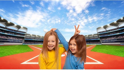 7x5ft Baseball Backdrop Baseball Field Stadium Photography Background Outdoor Sport Theme Kids Boys Birthday Party Banner Decorations Sport Games Adults Portrait Video Studio Prop Decor