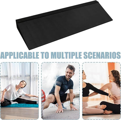 Inclined Squat Wedge, Professional Training Board, 25 Degree Angle with Stability Support, High Density Foam Exercise Block, Fitness Tool with Non Slip Base, Strength Training for Home Gym