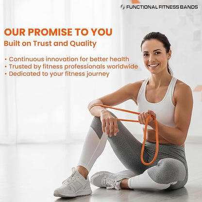 Pull Up Assist Bands Set by Functional Fitness. Heavy Duty Resistance and Assistance Training Band