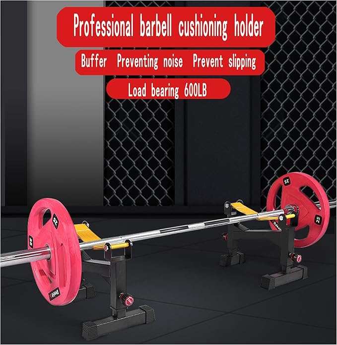 2 Stand Quiet Deadlift Barbell Elevation Stand…