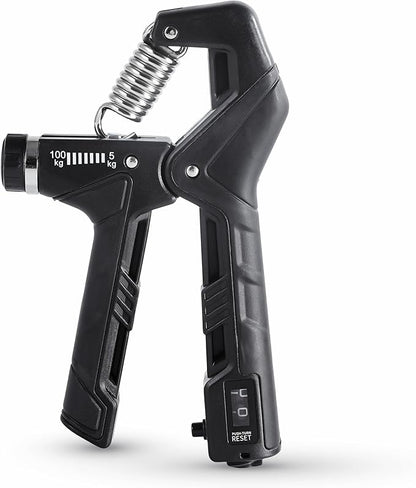 Hand Gripper Strengthener, Adjustable Resistance 22-220Lbs (10-100kg) Forearm Exerciser, Grip Strength Trainer for Muscle Building & Injury Recovery, Aerobic Hands
