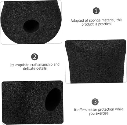 SUPVOX Gym Replacement Parts Foam Pads for Leg Extension Machine Comfortable Cushion Covers for Exercise Equipment Support Sleeves 5.31X2.95X2.95In