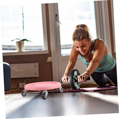 Sliding Fitness Discs with Knee Cushion Multi-functional Ab Exercise Equipment for Home Workouts Durable Quiet Design for Core Strength Training and Full Body Exercises