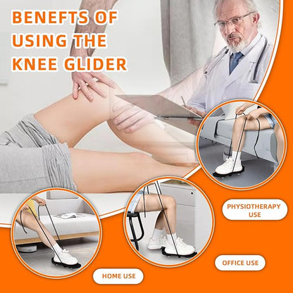 Knee Glider for Knee Replacement Recovery ，Recovery Aids for Knee Exercises， Portable Knee Strengthening and Rehabilitation Tool