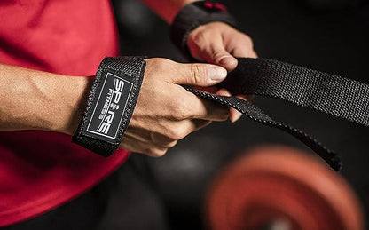 Weight Lifting Straps and Wrist Wraps Combo – Gym Support for Deadlifts, Powerlifting, Bodybuilding, Strength Training – Durable, Adjustable & Comfortable – One Size Fits All