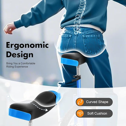 16/24 Inch Wheel Unicycle with Steel Rim, Unicycle Electric Wheel Skidproof Mountain Tire Cycling Sports Exercise with Adjustable Seat, Adults Kids Outdoor Sports Fitness Exercise Tool