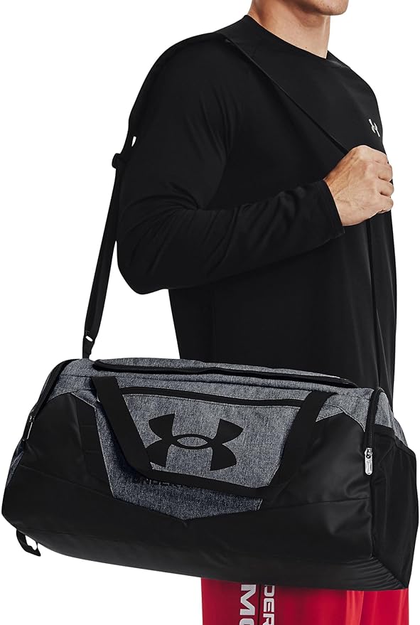 Under Armour Unisex-Adult Undeniable 5.0 Duffle, Pitch Gray Medium Heather (012)/Black, Small