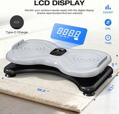 Silent Waist Twist Machine, Anti-Slip Twister Exercise Board with Stable Base, Waist Twisting Disc for Safe Ab Workout and Foot Massage at Home or Gym