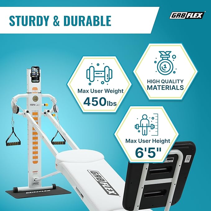 GR8FLEX Performance Gym for Total Over 100 Exercises, Multi-Functional Workout Machine, High Performance Strength Training, Cardio, and Full Body Fitness Equipment for Home Use