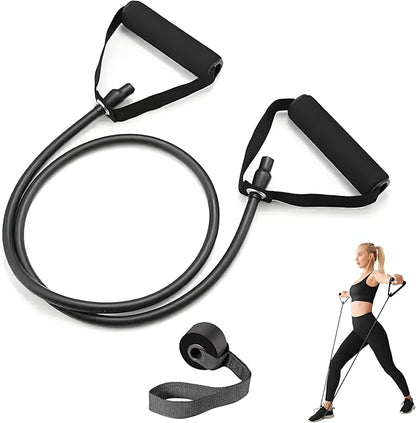 Premium Exercise Bands Resistance Bands Set with Handles & Door Anchor - Perfect Stretch Rope for Home Workouts, Ideal for Fitness Enthusiasts & Home Gym