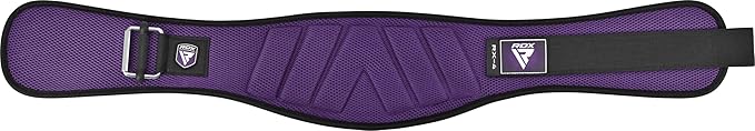 RDX Weight Lifting Belt, Curved Padded Back Lumbar Support, Fitness, Core Exercise Workout Bodybuilding Powerlifting Deadlifts Squats, Ladies Gents Men Women Home Gym Equipment
