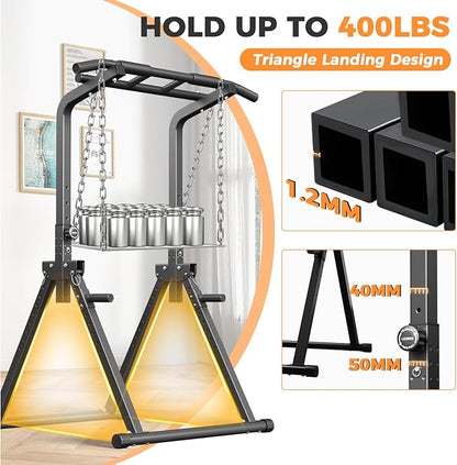 ZENOVA Pull Up Bar, Multi-Function Pull Up Dip Bar Station, Home Gym Workout Strength Training Equipment for Men Women Muscle Building