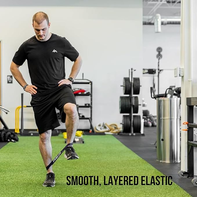 REP Fitness Short Resistance Bands for Strength and Conditioning. Multiple Resistance Levels Available from 5-230lbs. Sold as a Pair. 12" Length.