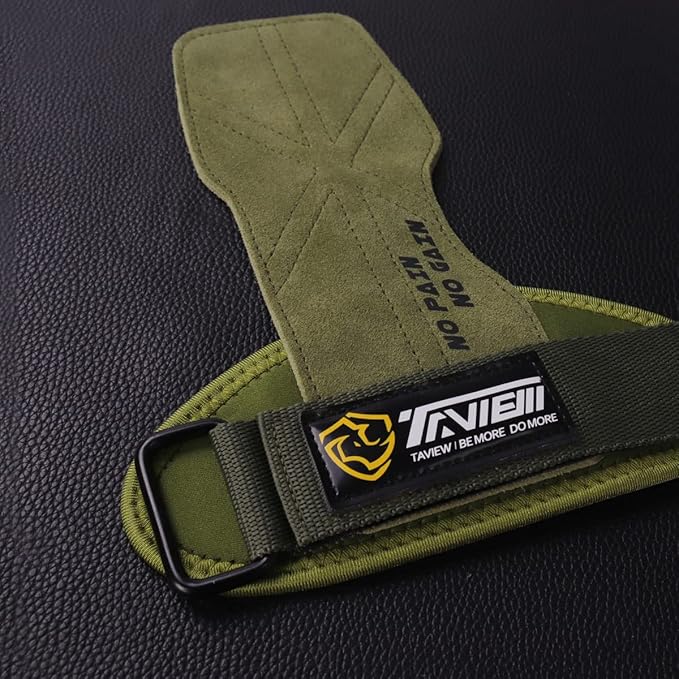TAVIEW Wrist Straps for Weightlifting for Maximum Grip Support - Lifting Deadlift Strap & Weight Lifting Grips Gloves for Working Out Pull Up Deadlifting & Shrugs
